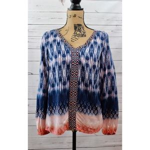 Vintage American Blues boho Top S